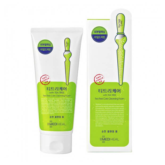 Sữa rửa mặt Mediheal Tea Tree Care Cleansing Foam tinh chất trà xanh cho da mụn - 170ml