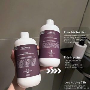 Bộ Dầu Gội & Xả Batious Repairing Nourishing – Chăm sóc & phục hồi tóc hư tổn 500ml