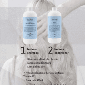 Alternative view of Cặp Gội Xả Batious Extra Volume 960ml – Giảm Dầu Thừa, Cho Tóc Bồng Bềnh & Mềm Mượt