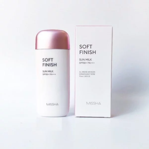 Kem chống nắng Missha Soft Finish Sun Milk SPF 50+/PA\+++