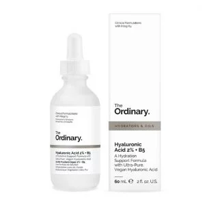 Serum The Ordinary Hyaluronic Acid 2% +B5 Dưỡng ẩm, cấp nước, làm dịu da do kích ứng, se lỗ chân lông. Hyaluronic Acid 2% +B5 là serum water-based (nền nước) với hyaluronic acid và vitamin B5. Sản phẩm này cung cấp dưỡng ẩm cho da, tạo cho làn da một vẻ mịn màng, dẻo dai, căng mọng bằng cách bổ sung độ ẩm cho các lớp da. Sản phẩm này đặc biệt hiệu quả cho làn da thiếu nước, cả da khô lẫn da dầu.