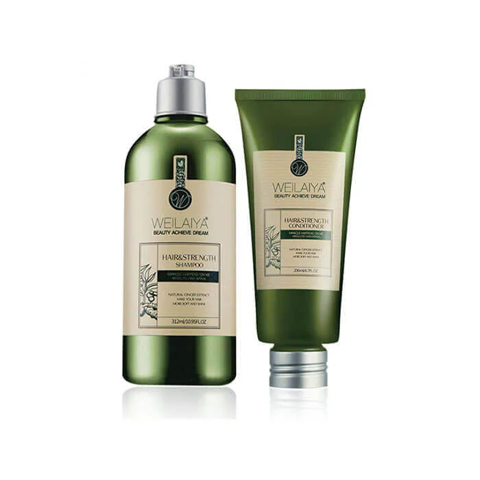 Cặp dầu gội Weilaiya xả gừng - 312ml + 200ml