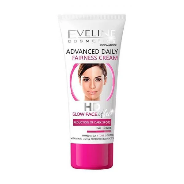 Kem dưỡng trắng da Eveline HD Glow Face - 40ml