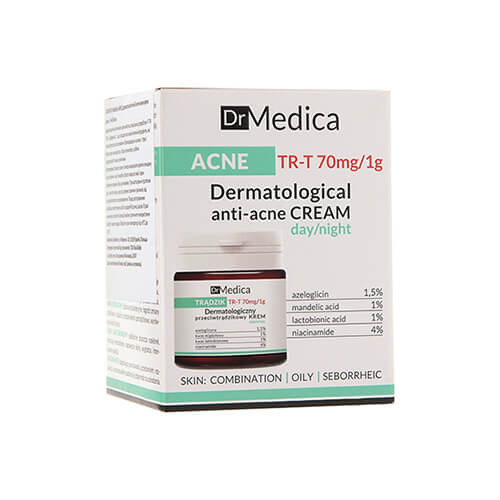 Kem dưỡng Bielenda Dr Medica Anti-acne Dermatological giảm mụn, mờ thâm - 50ml