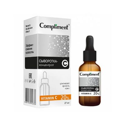 Serum Compliment cô đặc Vitamin C 20% - 27ml giúp làm đều màu da, sáng da.