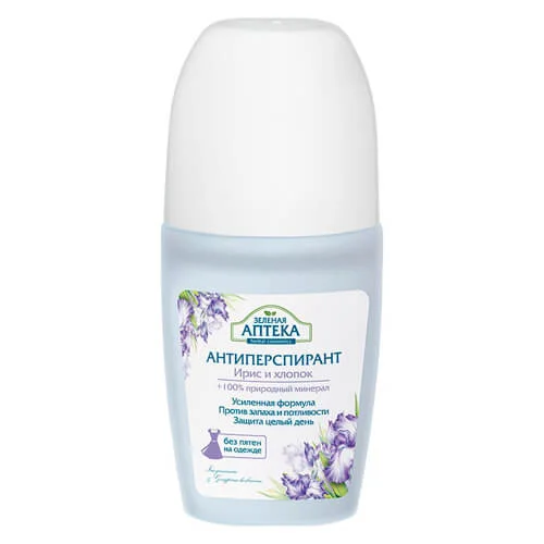 Lăn khử mùi Anteka chống mồ hôi Iris và Cotton Green Pharmacy - 50 ml