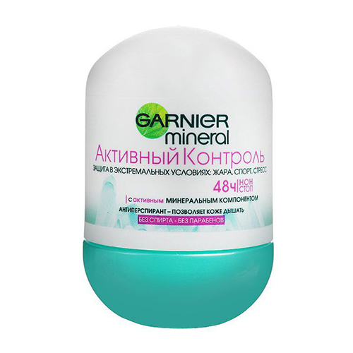 Lăn khử mùi Garnier chống mồ hôi Mineral Active Control Sport, Stress, roll-on, 50 ml