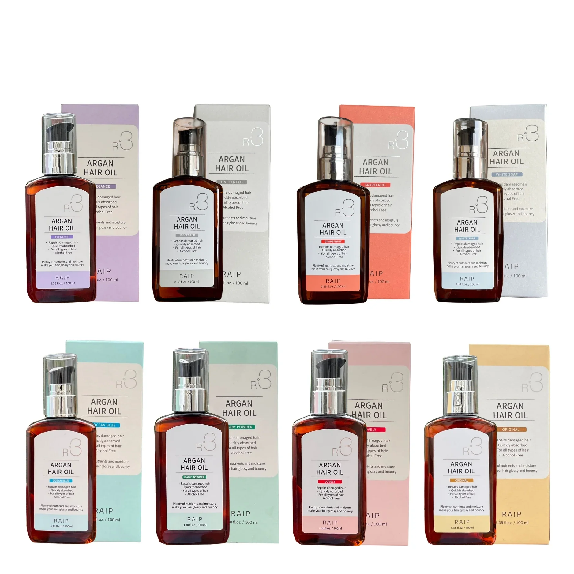 Tinh Dầu Dưỡng Tóc Bóng Mượt Raip R3 Argan Hair Oil 100ml - Ảnh 2