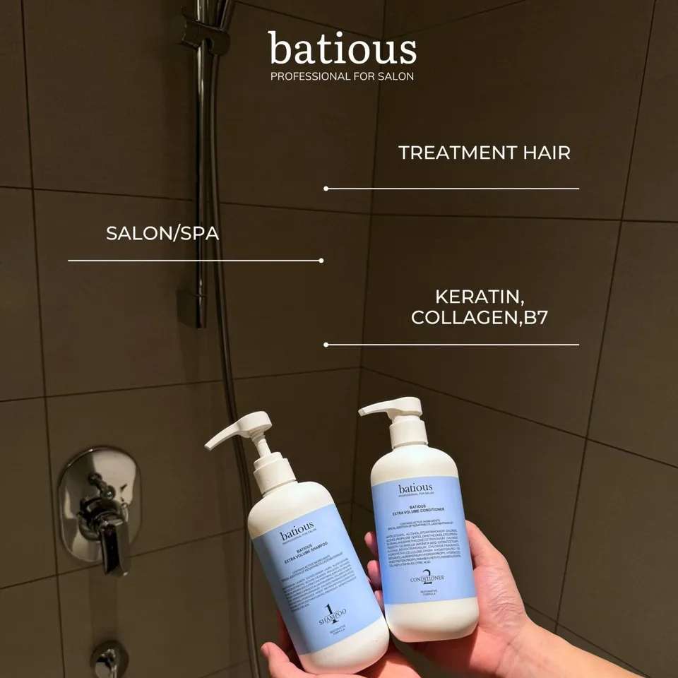 Bộ Dầu Gội & Xả Batious Extra Volume 500ml – Hỗ trợ giảm dầu thừa, giữ tóc bồng bềnh