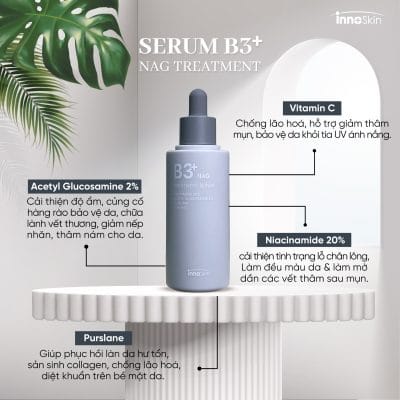Serum InnoSkin B3+ NAG Treatment – Hỗ trợ làm đều màu và dưỡng sáng da