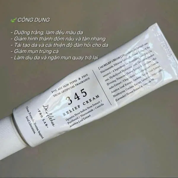 Kem dưỡng ẩm, phục hồi da Dr.Althea 345 Relief Cream 50ml - Ảnh 2