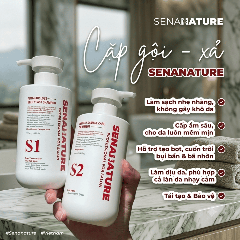 Cặp Dầu Gội Xả Senanature