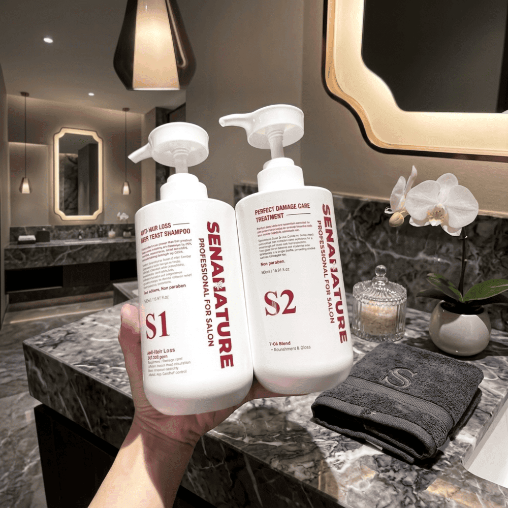 Cặp Dầu Gội Sena Nature 500ml Chính Hãng: Phục Hồi Tóc Hư Tổn - Ảnh 3