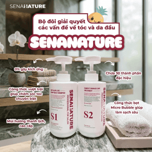 Alternative view of Cặp Dầu Gội Sena Nature 500ml Chính Hãng: Phục Hồi Tóc Hư Tổn