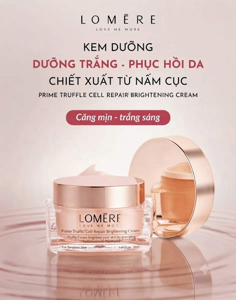 Kem Dưỡng Trắng Phục Hồi Da LOMERE Whitening Cream 50ml Chính Hãng - Ảnh 4