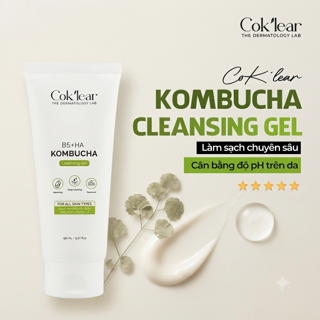 Sữa Rửa Mặt CoK’lear B5 HA Kombucha: Sạch Sâu, Phục Hồi Da Hiệu Quả - Ảnh 4