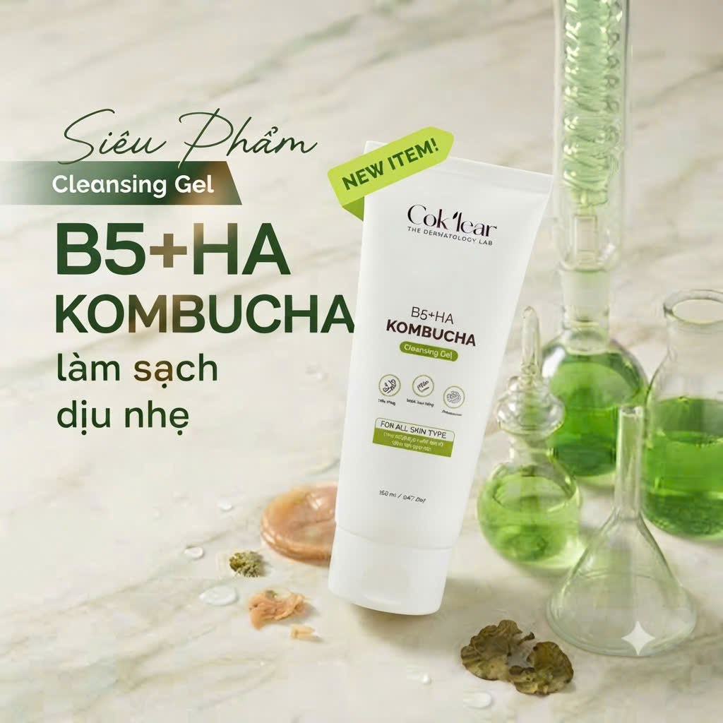Sữa Rửa Mặt CoK’lear B5 HA Kombucha: Sạch Sâu, Phục Hồi Da Hiệu Quả - Ảnh 4