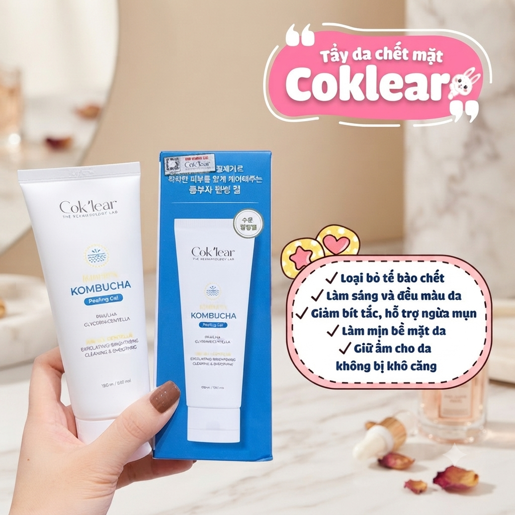 Gel Tẩy Tế Bào Chết Cok'lear Hàn Quốc 150ml: Sạch Sâu, Sáng Mịn Da - Ảnh 5