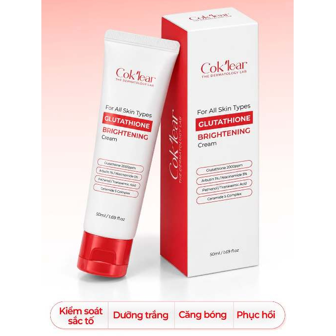 Kem Dưỡng Trắng Cok’lear Glutathione – Dưỡng Sáng, Cấp Ẩm, Làm Đều Màu Da